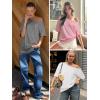 imageATHMILE Off The Shoulder Tops for Women 2025 Fall Long Sleeve Oversized Tshirts Fashion Going Out Outfits Casual Basic Tees