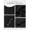 image:imageATHMILE Long Sleeve Shirts for Women Early Fall Fashion Tops 2026 Casual V Neck Button Blouses Tunic Tops for LeggingsBlack