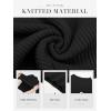 image:imageATHMILE Womens 2026 Fall Long Sleeve Pullover Ribbed Knit Sweater Low Mock Neck Slim Fit Basic Casual Tee TopsBlack