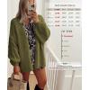 image:imageATHMILE Womens Fall Oversized Cardigan Sweaters Long Lantern Sleeve Knit Open Front Lightweight Winter Fashion Clothes 2026Army Green