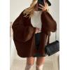 image:imageATHMILE Womens Fall Oversized Cardigan Sweaters Long Lantern Sleeve Knit Open Front Lightweight Winter Fashion Clothes 2026Caramel