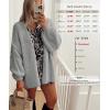 image:imageATHMILE Womens Fall Oversized Cardigan Sweaters Long Lantern Sleeve Knit Open Front Lightweight Winter Fashion Clothes 2026Gray
