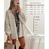 image:imageATHMILE Womens Fall Oversized Cardigan Sweaters Long Lantern Sleeve Knit Open Front Lightweight Winter Fashion Clothes 2026Grey Beige