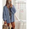 image:imageATHMILE Womens Fall Oversized Cardigan Sweaters Long Lantern Sleeve Knit Open Front Lightweight Winter Fashion Clothes 2026Haze Blue