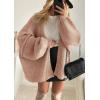 image:imageATHMILE Womens Fall Oversized Cardigan Sweaters Long Lantern Sleeve Knit Open Front Lightweight Winter Fashion Clothes 2026Light Pink