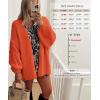 image:imageATHMILE Womens Fall Oversized Cardigan Sweaters Long Lantern Sleeve Knit Open Front Lightweight Winter Fashion Clothes 2026Orange