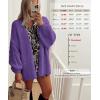 image:imageATHMILE Womens Fall Oversized Cardigan Sweaters Long Lantern Sleeve Knit Open Front Lightweight Winter Fashion Clothes 2026Purple