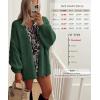 image:imageATHMILE Womens Fall Oversized Cardigan Sweaters Long Lantern Sleeve Knit Open Front Lightweight Winter Fashion Clothes 2026Spinach Green