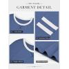 image:imageATHMILE Womens Long Sleeve Shirts Color Block Casual Crewneck Tops Tshirt Basic Tee Fall Fashion Clothes Trendy Outfits 2026Blue