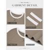 image:imageATHMILE Womens Long Sleeve Shirts Color Block Casual Crewneck Tops Tshirt Basic Tee Fall Fashion Clothes Trendy Outfits 2026Coffee Grey