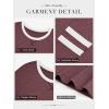 image:imageATHMILE Womens Long Sleeve Shirts Color Block Casual Crewneck Tops Tshirt Basic Tee Fall Fashion Clothes Trendy Outfits 2026Winered