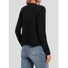 image:imageATHMILE Cropped Cardigan Sweaters for Women Long Sleeve Button Up Cable Knit Lightweight Cardigan Spring Clothes 2026Black