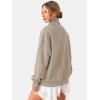 image:imageATHMILE Fleece Sweatshirt for Women Oversized Sweatshirts with Pockets Turtleneck Pullover Fashion Outfits Clothes 2026Coffeegrey
