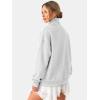 image:imageATHMILE Fleece Sweatshirt for Women Oversized Sweatshirts with Pockets Turtleneck Pullover Fashion Outfits Clothes 2026Gray