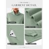 image:imageATHMILE Fleece Sweatshirt for Women Oversized Sweatshirts with Pockets Turtleneck Pullover Fashion Outfits Clothes 2026Gray Green