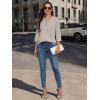image:imageATHMILE Long Sleeve Shirts for Women 2026 Fall Outfits Henley Dressy Casual Tops Trendy Blouses Cute TShirts Fashion ClothesHalfbrown Stripe
