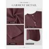 image:imageATHMILE Long Sleeve Shirts for Women 2026 Fall Outfits Henley Dressy Casual Tops Trendy Blouses Cute TShirts Fashion ClothesHalfburgundy
