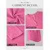 image:imageATHMILE Long Sleeve Shirts for Women 2026 Fall Outfits Henley Dressy Casual Tops Trendy Blouses Cute TShirts Fashion ClothesHalfhot Pink