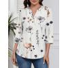 image:imageATHMILE Long Sleeve Shirts for Women 2026 Fall Outfits Henley Dressy Casual Tops Trendy Blouses Cute TShirts Fashion ClothesHalfwhite Floral