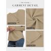 image:imageATHMILE Long Sleeve Shirts for Women 2026 Fall Outfits Henley Dressy Casual Tops Trendy Blouses Cute TShirts Fashion ClothesKhaki