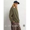 image:imageATHMILE Oversized Sweatshirt for Women Crewneck Fleece Long Sleeve Pullover Hoodies Tops Fall Fashion Outfits ClothesArmygreen