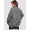 image:imageATHMILE Oversized Sweatshirt for Women Crewneck Fleece Long Sleeve Pullover Hoodies Tops Fall Fashion Outfits ClothesDark Grey