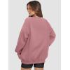 image:imageATHMILE Oversized Sweatshirt for Women Crewneck Fleece Long Sleeve Pullover Hoodies Tops Fall Fashion Outfits ClothesDeep Pink