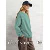 image:imageATHMILE Oversized Sweatshirt for Women Crewneck Fleece Long Sleeve Pullover Hoodies Tops Fall Fashion Outfits ClothesGreen02