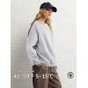 image:imageATHMILE Oversized Sweatshirt for Women Crewneck Fleece Long Sleeve Pullover Hoodies Tops Fall Fashion Outfits ClothesGrey