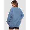 image:imageATHMILE Oversized Sweatshirt for Women Crewneck Fleece Long Sleeve Pullover Hoodies Tops Fall Fashion Outfits ClothesGreyblue