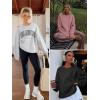 image:imageATHMILE Oversized Sweatshirt for Women Crewneck Fleece Long Sleeve Pullover Hoodies Tops Fall Fashion Outfits ClothesGreyblue