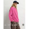 image:imageATHMILE Oversized Sweatshirt for Women Crewneck Fleece Long Sleeve Pullover Hoodies Tops Fall Fashion Outfits ClothesHot Pink