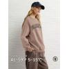 image:imageATHMILE Oversized Sweatshirt for Women Crewneck Fleece Long Sleeve Pullover Hoodies Tops Fall Fashion Outfits ClothesLacoffeegrey