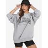 image:imageATHMILE Oversized Sweatshirt for Women Crewneck Fleece Long Sleeve Pullover Hoodies Tops Fall Fashion Outfits ClothesLagrey
