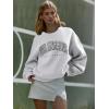 image:imageATHMILE Oversized Sweatshirt for Women Crewneck Fleece Long Sleeve Pullover Hoodies Tops Fall Fashion Outfits ClothesLagrey