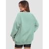 image:imageATHMILE Oversized Sweatshirt for Women Crewneck Fleece Long Sleeve Pullover Hoodies Tops Fall Fashion Outfits ClothesLightgreen