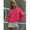 image:imageATHMILE Oversized Sweatshirt for Women Crewneck Fleece Long Sleeve Pullover Hoodies Tops Fall Fashion Outfits ClothesPeachy