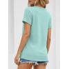 image:imageATHMILE Womens Boat Neck Tops Fashion Short Sleeve Scoop Neck Tees for Women Trendy Casual Shirts Summer Beach Outfits 2026Aqua
