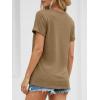image:imageATHMILE Womens Boat Neck Tops Fashion Short Sleeve Scoop Neck Tees for Women Trendy Casual Shirts Summer Beach Outfits 2026Coffee