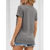 image:imageATHMILE Womens Boat Neck Tops Fashion Short Sleeve Scoop Neck Tees for Women Trendy Casual Shirts Summer Beach Outfits 2026Grey