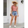 image:imageATHMILE Womens Boat Neck Tops Fashion Short Sleeve Scoop Neck Tees for Women Trendy Casual Shirts Summer Beach Outfits 2026Lightpink