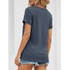 image:imageATHMILE Womens Boat Neck Tops Fashion Short Sleeve Scoop Neck Tees for Women Trendy Casual Shirts Summer Beach Outfits 2026Navy