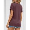 image:imageATHMILE Womens Boat Neck Tops Fashion Short Sleeve Scoop Neck Tees for Women Trendy Casual Shirts Summer Beach Outfits 2026Winered