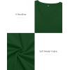 image:imageATHMILE Womens Fall Deep V Neck Long Sleeve Shirts Modal Slim Fit Basic Tee Tops 2026Adark Green