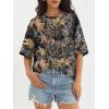 image:imageATHMILE Womens Oversized T Shirts Casual Tee Workout Tops Gym Clothes Summer Loose Fit Short Sleeve Graphics Basic Y2K 2026Camo Brown