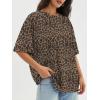 image:imageATHMILE Womens Oversized T Shirts Casual Tee Workout Tops Gym Clothes Summer Loose Fit Short Sleeve Graphics Basic Y2K 2026Leopard