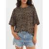 image:imageATHMILE Womens Oversized T Shirts Casual Tee Workout Tops Gym Clothes Summer Loose Fit Short Sleeve Graphics Basic Y2K 2026Leopard
