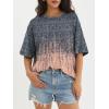 image:imageATHMILE Womens Oversized T Shirts Casual Tee Workout Tops Gym Clothes Summer Loose Fit Short Sleeve Graphics Basic Y2K 2026Tiedye Coral