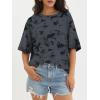 image:imageATHMILE Womens Oversized T Shirts Casual Tee Workout Tops Gym Clothes Summer Loose Fit Short Sleeve Graphics Basic Y2K 2026Tiedye Grey