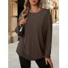 image:imageATHMILE Womens Oversized T Shirts Casual Tee Workout Tops Gym Clothes Summer Loose Fit Short Sleeve Graphics Basic Y2K 2026Zbrown